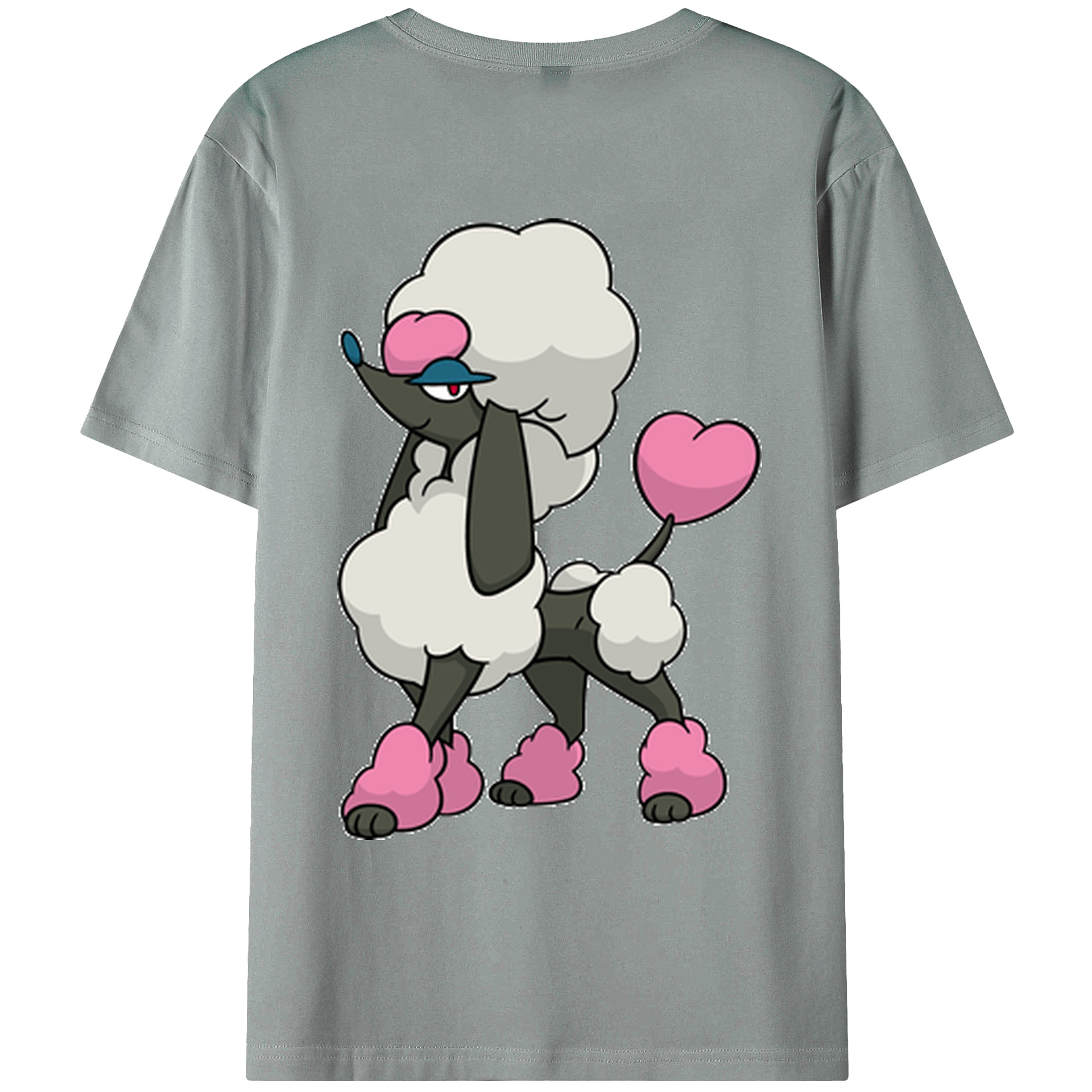 （画像用） ポケットモンスター Pokémon 綿100％ メンズ半袖Tシャツ（バックプリント） 通気性